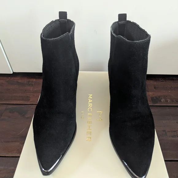 Marc Fisher Black Women's Ankle Boots - Picture 3 of 15